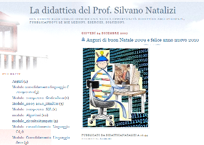 La didattica del Prof. Silvano Natalizi