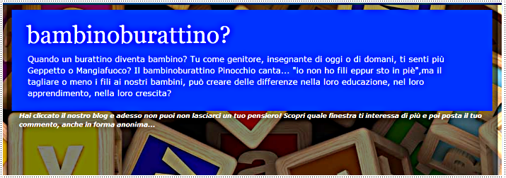 bambino burattino?